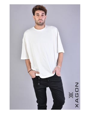 Xagon T-shirt Över Men's Off-White