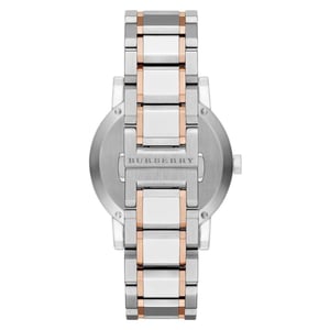 Burberry BU9006 Unisex Watch The City Two Tone Rose Gold