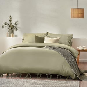 Yard Mallow Bowtie Cotton Duvet Cover Set