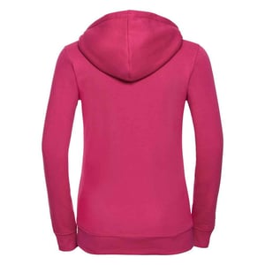 Russell Womens/Ladies Authentic Full Zip Hoodie (Fuchsia)