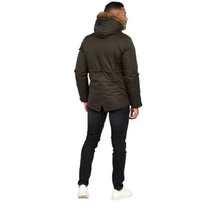 Crosshatch Heren Parkmoore Parka (Donkere Olijf)