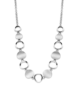 Orphelia Dames 925 Sterling Zilveren Set: Ketting + Armband - Zilver SET-025