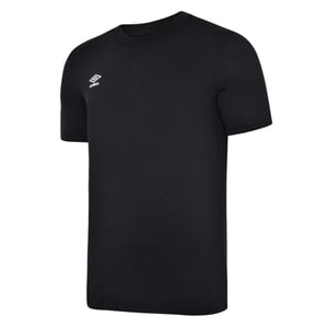 Umbro Heren Club Leisure T-Shirt (Zwart/Wit)