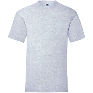 Fruit Of The Loom Heren Crew Neck Korte Mouw T-shirt-Licht Grijs (5 Pak)