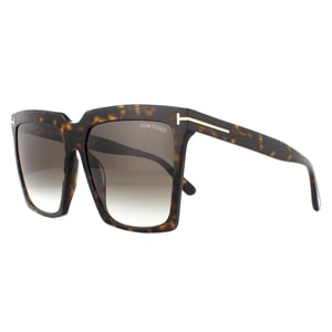 Tom Ford Sunglasses Sabrina 02 FT0764 52K Dark Havana Roviex Brown Gradient