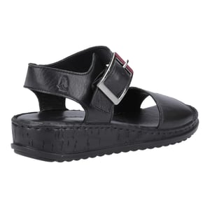 Hush Puppies Womens/Ladies Ellie Leather Wedge Sandals (Black)