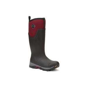 Muck Laarzen Arctic Ice Tall Rubber Zwart/Maroen Wellington Laarzen