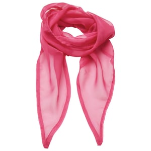Premier Uniseks sjaal van chiffon in kleuren voor volwassenen (Fuchsia)