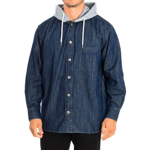 Regular fit jacket with high collar and adjustable hood TMC009-DM081 man