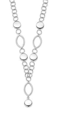 Orphelia Dames 925 Sterling Zilveren Set: Ketting + Armband - Zilver SET-016