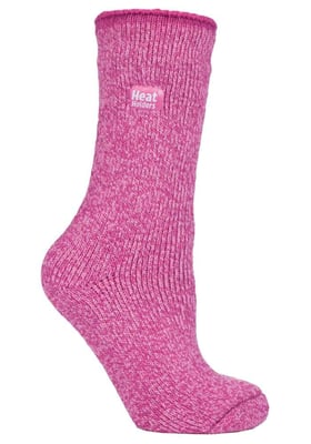Dikke thermo sokken van merinowol voor dames - Roze