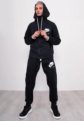 Nike Air Mens Zip Up Tracksuit in Black
