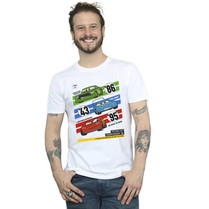 Disney Mens Cars Piston Cup Champions T-Shirt (White)