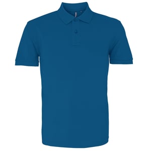 Asquith & Fox Mens Plain Short Sleeve Polo Shirt (Peacock)