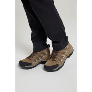 Mountain Warehouse Mens Field Extreme Suede Wide Vandringskängor (Brun)