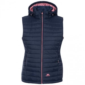 Trespass - Dames Aretha Casual Bodywarmer (Donkerblauw met roze accent)