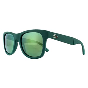 Lacoste Rectangle Unisex Folding Matt Green Green Sunglasses