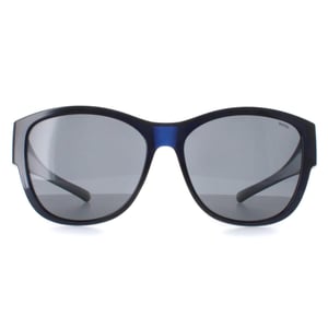 INVU Round Womens Transparent Blue Blue Polarized E2102