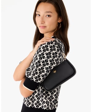 Kayla Pebbled Leather Convertible Wristlet