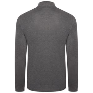 Dare 2B Mens Unite Us Knitted Half Zip Sweatshirt (Charcoal Grey/Black)