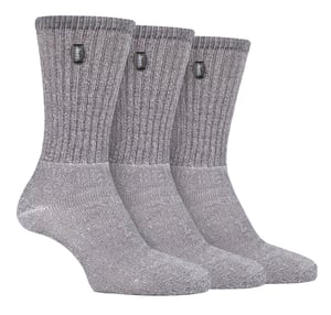 JEEP - 3 Pairs Mens Vintage Cotton Cushioned Socks for Hiking Boots