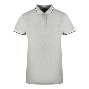 Cavalli Class Dubbel Tipped Kraag Grijze Polo Shirt