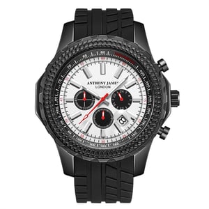 Handsammanställd Anthony James Limited Edition Chronograph Dashboard vit