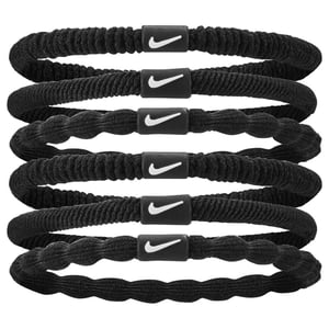 Nike 2024 Flex Hair Ties (Pack of 6) (Black)