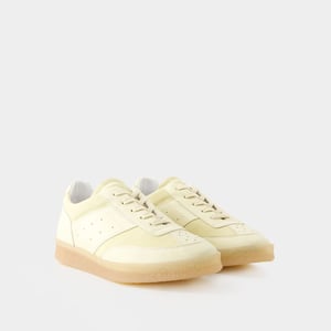 Sneakers - MM6 Maison Margiela - Läder - Beige/Vit