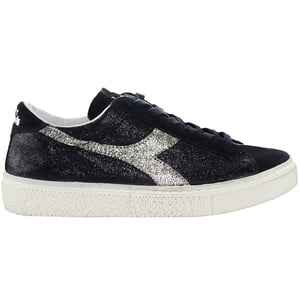 Diadora Montecarlo Glitter Smutsiga Dam Svarta Träningsskor