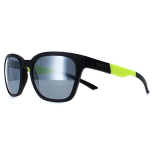Smith Founder Slim PGC XB mat zwart geel chromapop zilver spiegel zonnebril