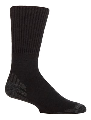 Diabetic Walking Socks for Men | IOMI FOOTNURSE | Cushioned Extra Wide Seamless  Socks - Black
