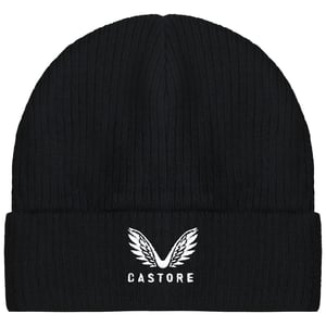 Castore Logo Stock Kids Black Beanie