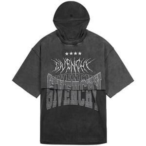 Givenchy T-shirt med överlappande design, grå