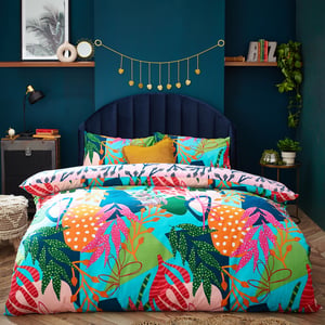 Coralina Abstract Reversible Duvet Cover Set
