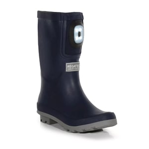 Regatta Childrens/Kids Fairweather Shine Brite Light Wellington Boots (Marine / Stormgrijs)