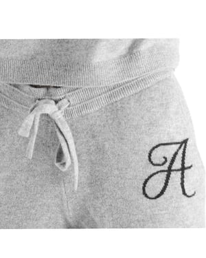 Crown Of Edinburgh Cashmere Track Pants Morningside Grey A
