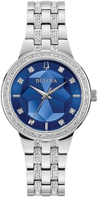 Bulova Phantom Crystal Women's Silver Watch 96L276