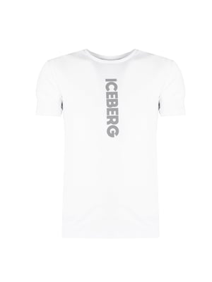 Iceberg T-Shirt C-Neck Herr Vit