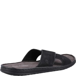 Hush Puppies Heren Nile Crossover Leren Sandalen (Zwart)