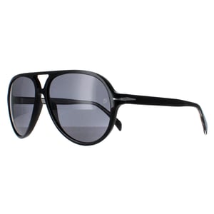 David Beckham DB1091/S 807 M9 glanzend zwart donkergrijs zonnebril