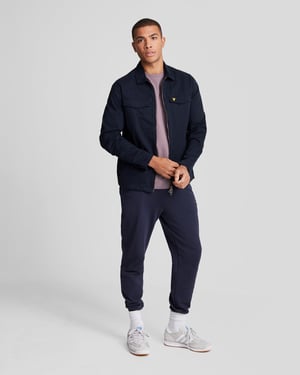 Men's Lyle And Scott Plain T-Shirt in Purple