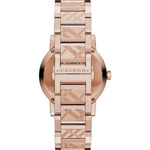 Burberry BU9146 The City Gegraveerd Ruit Unisex Horloge