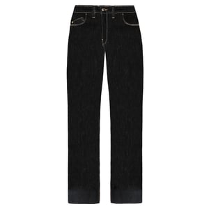 Emporio Armani J33 Regular Fit Jeans med vida ben för kvinnor