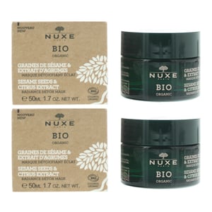Nuxe Bio Organic Sesame Seeds & Citrus Extract Radiance Detox Mask 50ml x 2