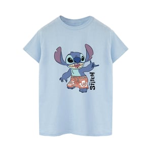 Disney Heren Lilo & Stitch Bermuda Shorts T-shirt (Babyblauw)