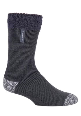 HEAT HOLDERS - Mens Warm Luxury Fleece Lined Lounge Bed Socks