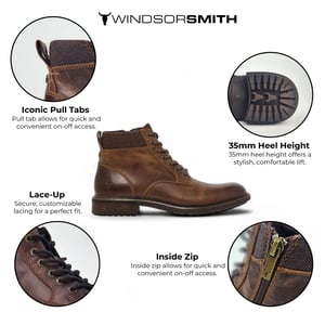 Windsorsmith Zwart Leren Chelsea Enkellaarzen - Sergio