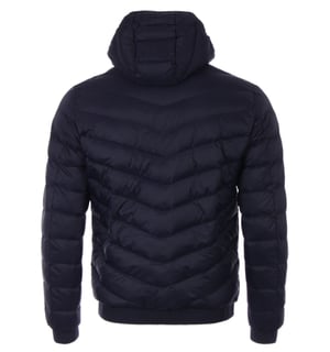 Armani Exchange Milano/New York Logo Heren Gewatteerde Kapjacket