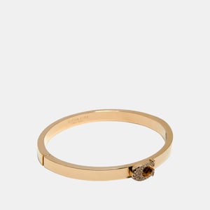Pave Signature C Hinged Bangle